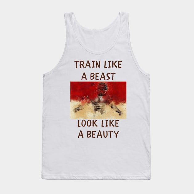 Train like a beast look like a beauty Tank Top by IOANNISSKEVAS